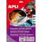 Stickers/etiketten Apli 10601 Rond CD/DVD Wit 25 Lakens