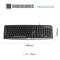 Toetsenbord iggual CK-BASIC-105T QWERTY USB Zwart Spaans Aap (1 Onderdelen)
