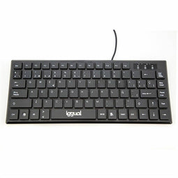 Toetsenbord iggual Teclado USB compacto TKL Slim TKL-USB negro Zwart