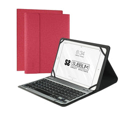 Tablet en toetsenbord Case Subblim SUB-KT2-BT0003 10,1" Rood Qwerty Spaans QWERTY