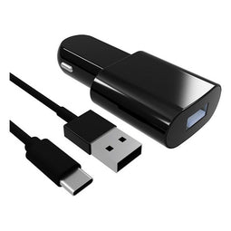 Auto oplader Contact USB-C (1 m) Zwart