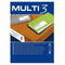 Stickers/etiketten MULTI 3 70 x 35 mm A4 100 Lakens