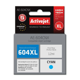 Compatibele inktcartridge Activejet AE-604CNX Cyaan