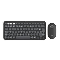 Toetsenbord en muis Logitech Pebble 2 Combo Grafiet Qwerty Spaans