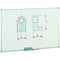 Whiteboard Faibo Staal 60 x 45 cm