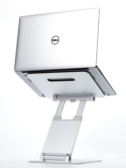 POUT Eyes3 Lift - Aluminium telescopische laptopstandaard, zilvergrijs