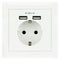 Wandstopcontact met 2 USB-Poorten TooQ Base de enchufe de pared tipo schuko con 2 tomas USB Max....