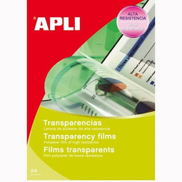 Printerlabels Apli Wit Transparant 20 Lakens 210 x 297 mm