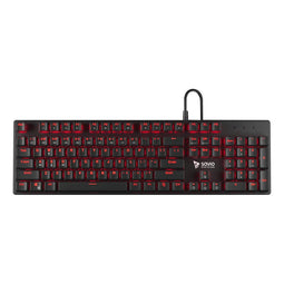 Savio Tempest RX FULL toetsenbord Outemu RED USB QWERTY US Zwart, Rood