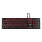 Savio Tempest RX FULL toetsenbord Outemu RED USB QWERTY US Zwart, Rood