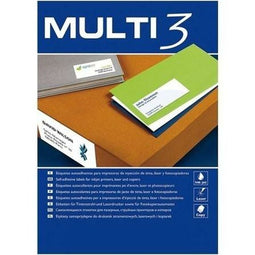 Printerlabels MULTI 3 105 x 29 mm Wit Recht 100 Lakens