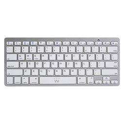 Bluetooth-Toetsenbord Ewent EW3161 Wit Zilverkleurig