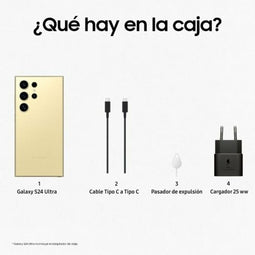 Smartphone Samsung Galaxy S24 Ultra 6,7" Octa Core 256 GB Geel