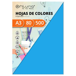 Printpapier Fabrisa A3 500 Lakens Turkoois