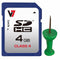 SD Geheugenkaart V7 VASDH4GCL4R-2E 4 GB