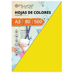 Printpapier Fabrisa A3 500 Lakens Geel