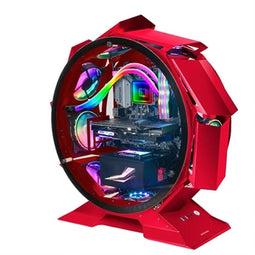 ATX Semi-toren doos Mars Gaming NCORB Red Rood RGB