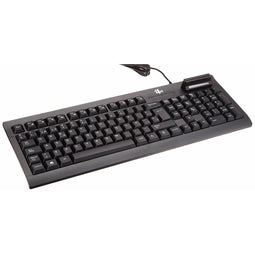 Toetsenbord met smartcardlezer Bit4id TECLADO_MINIL_K Zwart Qwerty Spaans