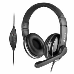 Hoofdtelefoon met microfoon NGS NGS-HEADSET-0196 Zwart
