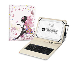 Bluetooth toetsenbord met tablethouder Subblim SUBKT1-USB052 Qwerty Spaans Multicolour Spaans