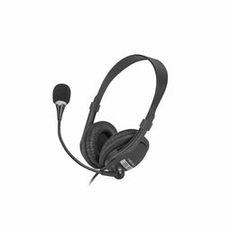 Hoofdtelefoon met microfoon Natec NSL-1692 Zwart Multicolour