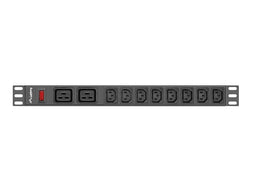 LANBERG STEKKERDOOS RACK PDU (1U, 16A,2XC19,8XC13)