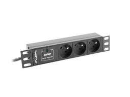 LANBERG STEKKERDOOS REK 10" (1U, 10A, 3X 230V PL)