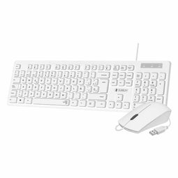 Toetsenbord en muis Subblim SUBKBCCSSK02 Wit