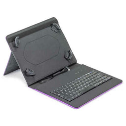 Bluetooth toetsenbord met tablethouder Maillon Technologique MTKEYUSBPR2 9.7"-10.2" Zwart Qwerty...