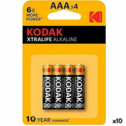 Batterijen Kodak Xtralife LR03 AAA 4 Onderdelen (10 Stuks)
