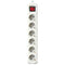 Stopcontactenstrip 6 Tomas met Interruptor Silver Electronics Wit Afmeting 1,5 m
