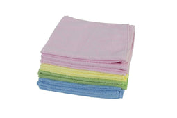 Microvezeldoek gebreid ca. 240-grams set à 10 stuks ca. 40x38 cm assorti kleur