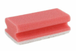 Schuurspons met greep set à 10 stuks ca. 140x70x42 mm rood