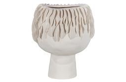 BePureHome Seaweed Vaas Keramiek Offwhite