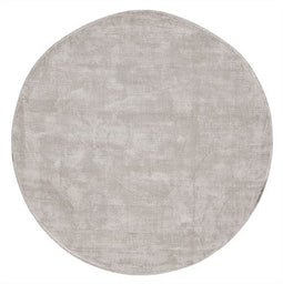 MUST Living Carpet La Belle round large,Ø250 cm, light grey, 100% viscose