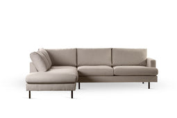 Furntastik 3 zits hoek links, stof Bjorn 24, W460 beige