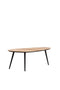Light&living Salontafel S/2 84x39x34+84x39x39 cm VIEJO hout naturel+zwart