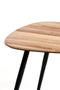 Light&living Salontafel S/2 84x39x34+84x39x39 cm VIEJO hout naturel+zwart