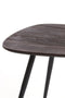 Light&living Salontafel S/3 max 62x42x38 cm VIEJO hout bruin+zwart