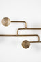 BOLD MONKEY Wall Coat Rack Hypnotising Brass