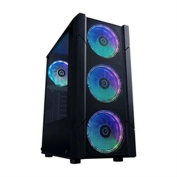 ATX Semi-toren doos Hiditec CHA010039 Zwart