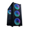 ATX Semi-toren doos Hiditec CHA010039 Zwart