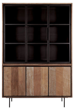 DTP Home Showcase Metropole medium, 2x3 doors,210x140x40 cm, recycled teakwood