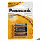 Alkalinebatterijen Panasonic LR03 AAA (12 Stuks)