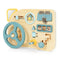 Houten activiteitenbord auto - Stuur - 23x21cm