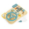 Houten activiteitenbord auto - Stuur - 23x21cm