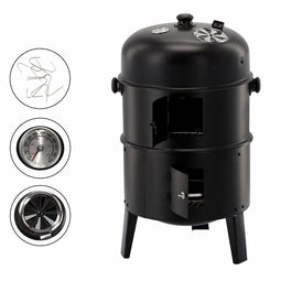 Multifunctionele barbecue - 3-in-1 - 44x53x80 cm