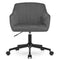 Draaifauteuil fluweel - donkergrijs - MINK