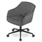 Draaifauteuil fluweel - donkergrijs - MINK
