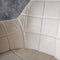 Fluwelen eetkamerstoel wit - fluweel - gestoffeerd - 100x45x55 cm